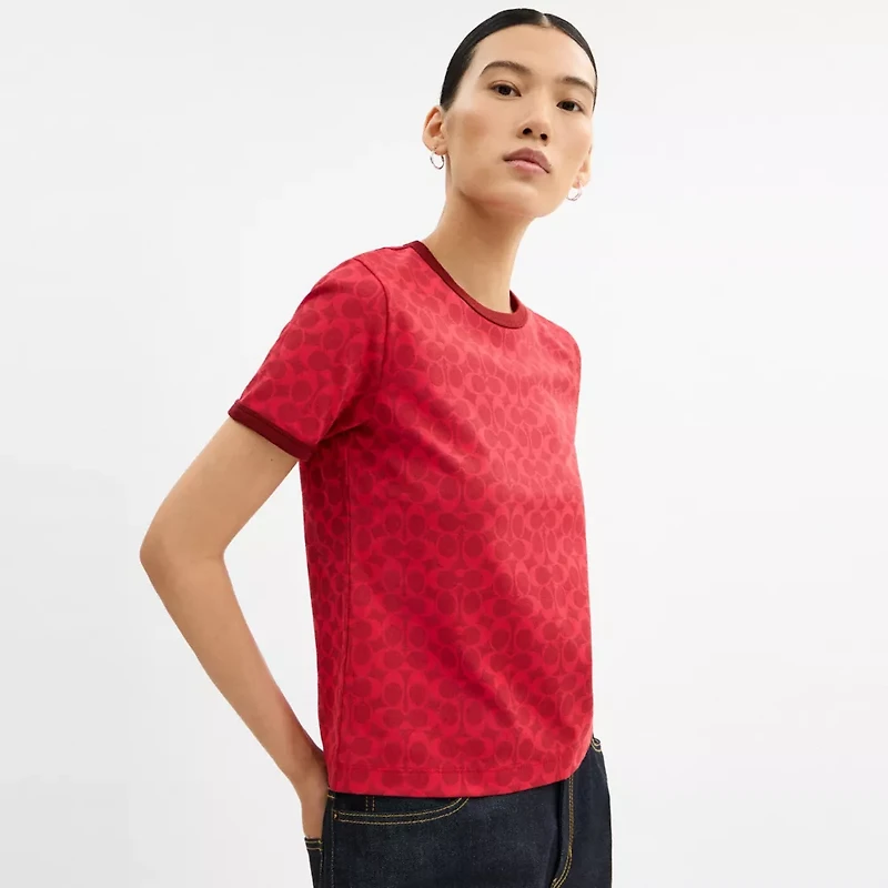 Signature Ringer T-Shirt Organic Cotton