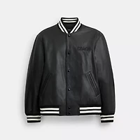Leather Varsity Jacket
