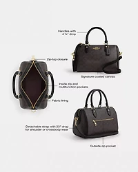 Rowan Satchel Bag Signature Canvas
