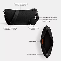 Hall Soft Sling Bag 45 Signature Jacquard