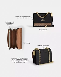 Klare Crossbody Bag In Signature Canvas