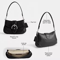 Soho Flap Bag In Regenerative Leather