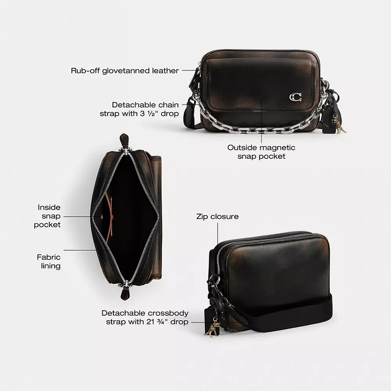 Charter Flap Crossbody Bag 24 In Loved Leather