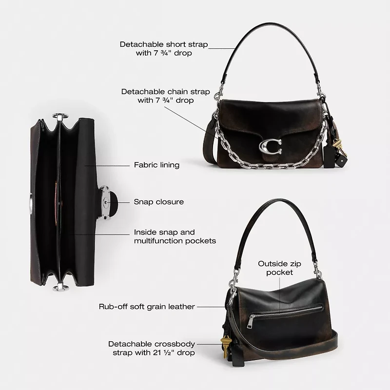 Chain Tabby Shoulder Bag In Loved Leather