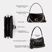 Chain Tabby Shoulder Bag In Loved Leather