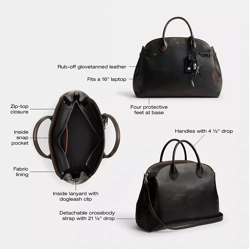 Soft Empire Carryall Bag 48 In Loved Leather