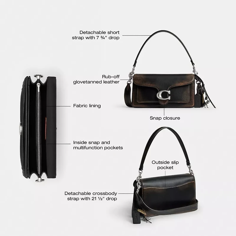 Tabby Shoulder Bag In Loved Leather