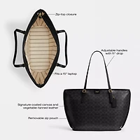 Taxi Tote Bag In Signature Canvas