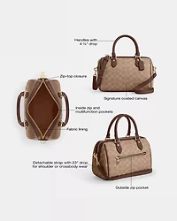 Rowan Satchel Bag In Signature Canvas