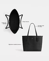 City Tote Bag Signature Canvas