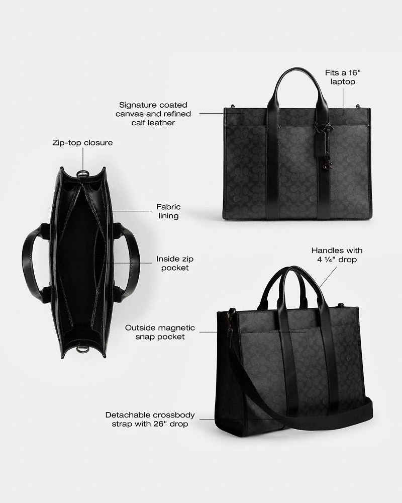 Wesley Tote Signature Canvas