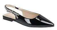 Women's Flat slingback-34 : blk