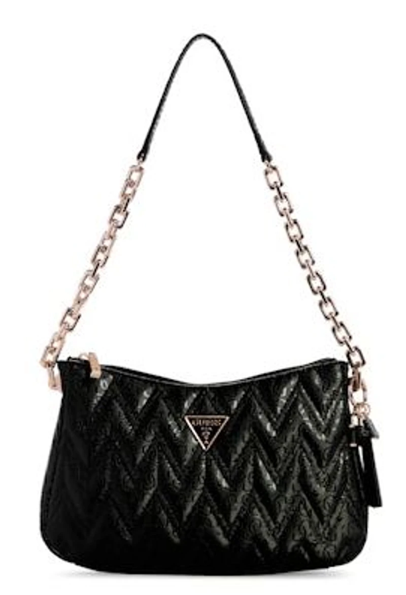 Guess Adelard Shoulder Chain Handbag: Blk