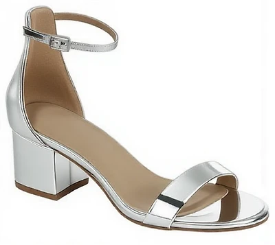 Women's Block Heel Dress-06 Sandals :SILV