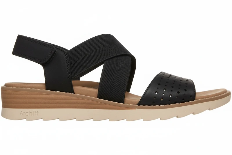 Skechers BOBS Arch Fit Oasis Sandals - B Perf: BLK