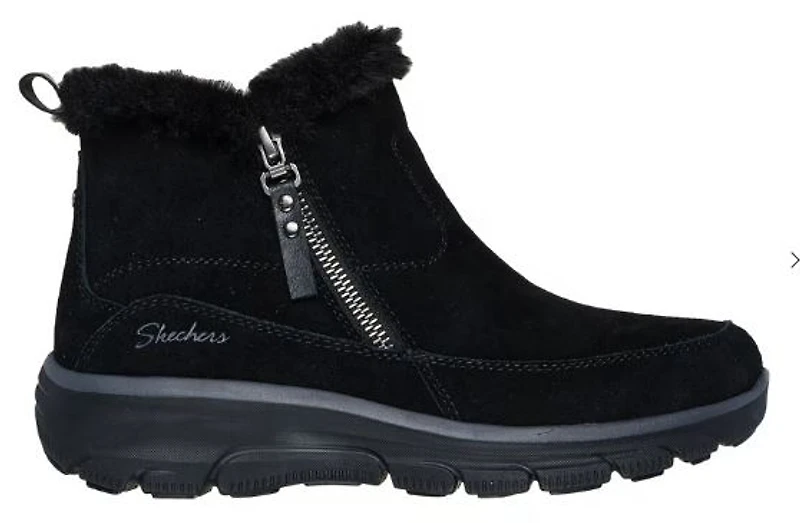 Skechers Women's Easy Going Cool Zip Bootie: BLK