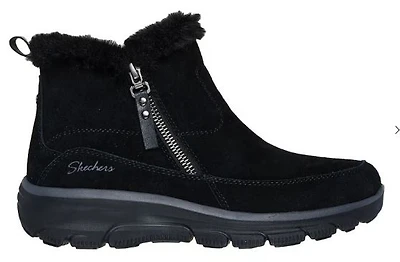 Skechers Women's Easy Going Cool Zip Bootie: BLK