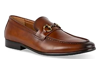 Steve Madden Men's Leather Ledger Dress Shoes: TAN