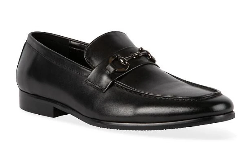 Steve Madden Men's Leather Ledger Dress Shoes: blk