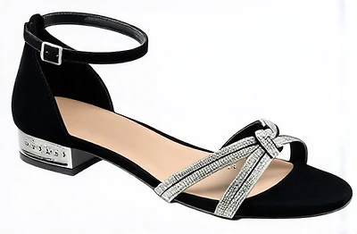 Women's Low Heel Dress-28 Sandals : blk