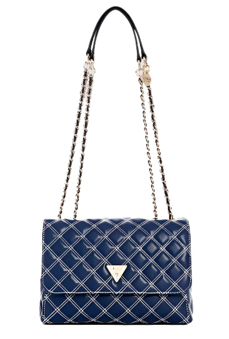 Guess Cruise vibe Convertible Handbag: navy