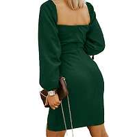 Mini Dress With Bubble Sleeves