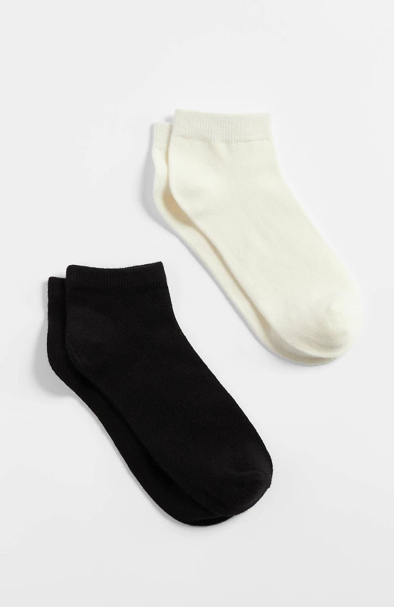 rayon from bamboo-blend ankle socks 2-pair set