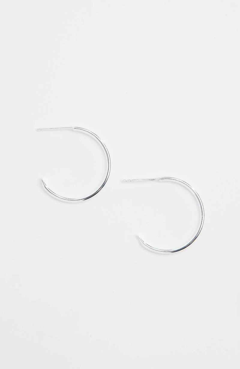 sterling silver hoops