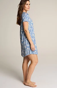 sleep ultrasoft patch-pocket gown