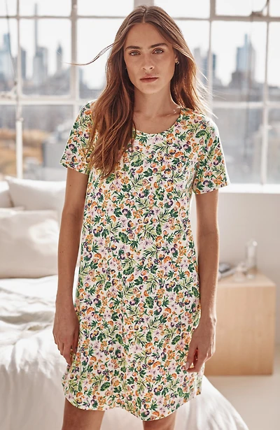 sleep ultrasoft patch-pocket gown