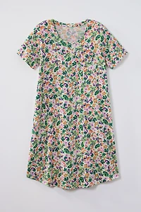 sleep ultrasoft patch-pocket gown