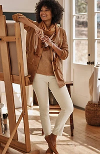 authentic fit slim-leg jeans