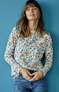 relaxed boat-neck tee