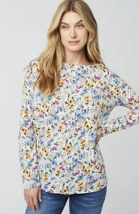 relaxed boat-neck tee