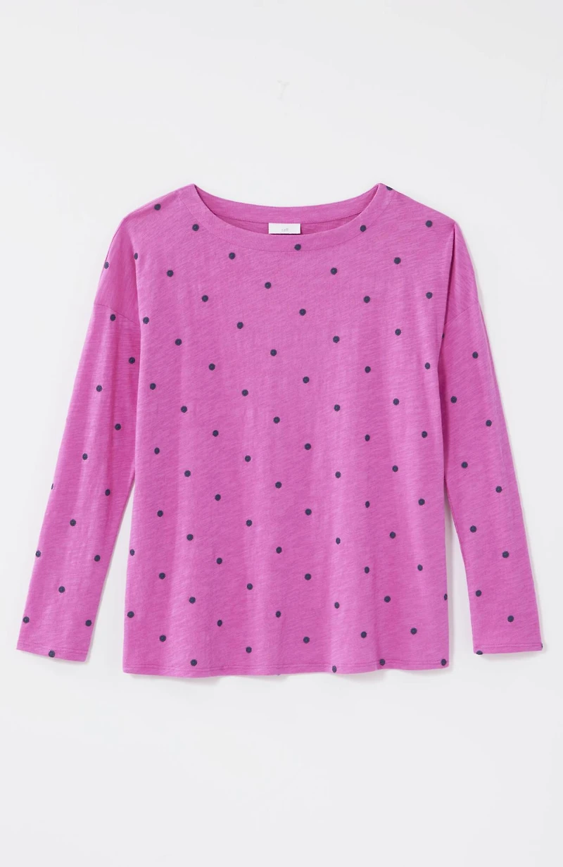 relaxed boat-neck tee