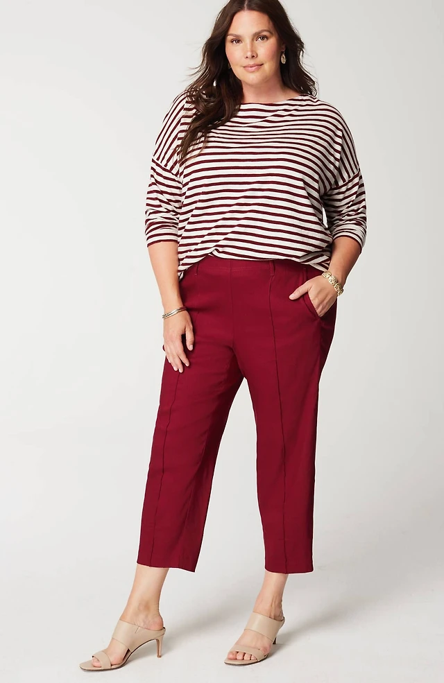 relaxed boat-neck tee