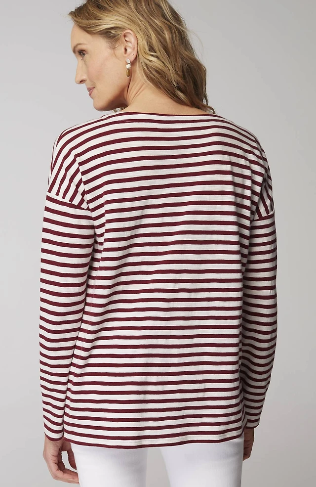 relaxed boat-neck tee