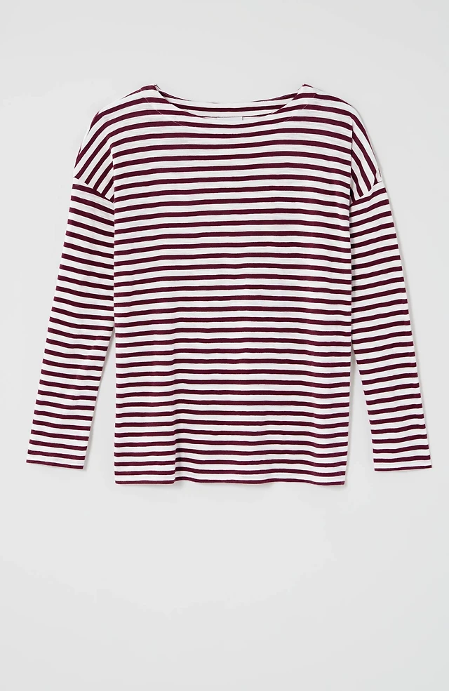 relaxed boat-neck tee