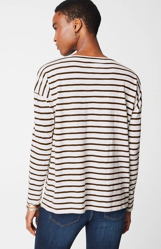 relaxed boat-neck tee