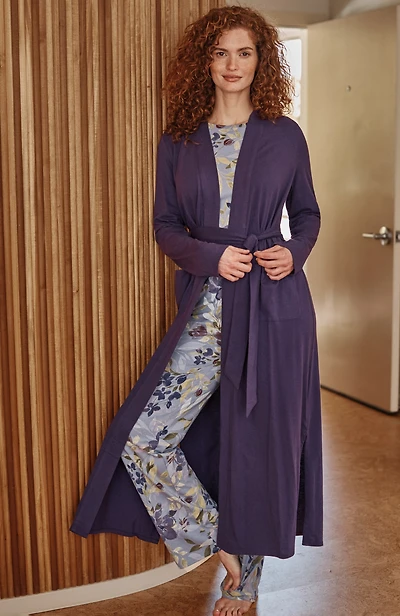 sleep ultrasoft patch-pocket robe