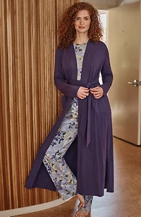 sleep ultrasoft patch-pocket robe