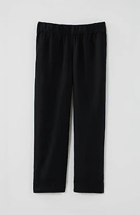 pure jill linen trapunto-stitched pants