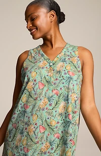sleep ultrasoft henley gown