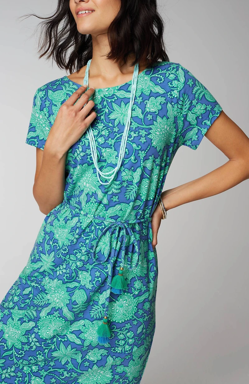 cap-sleeve maxi dress