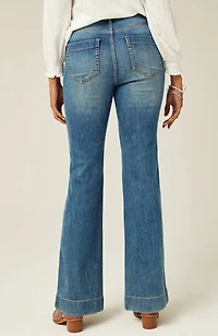 high-rise flare jeans