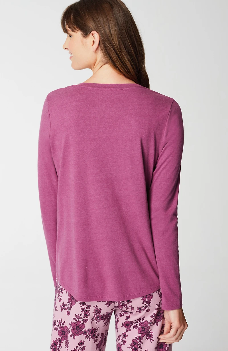 sleep ultrasoft long-sleeve top