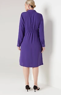 wearever twist-front shirtdress