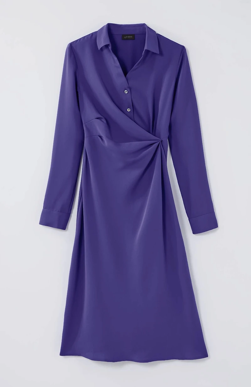 wearever twist-front shirtdress