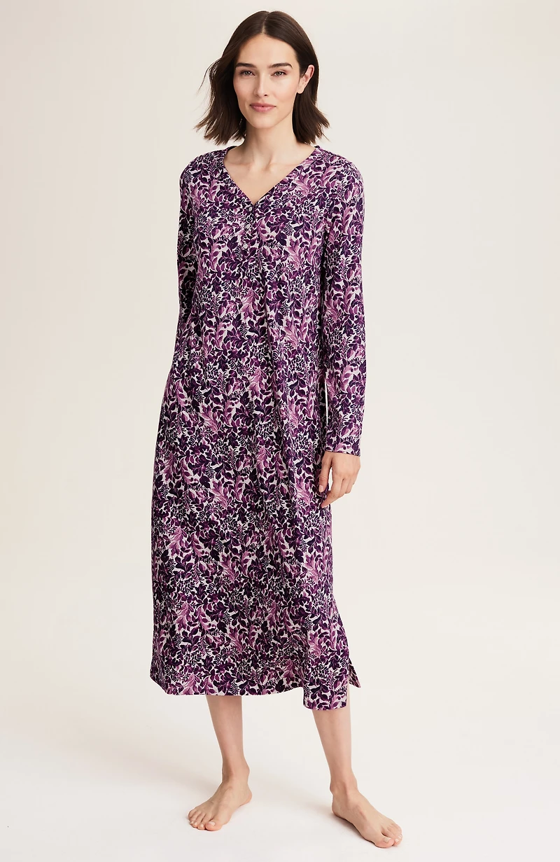 sleep ultrasoft long sleeve gown