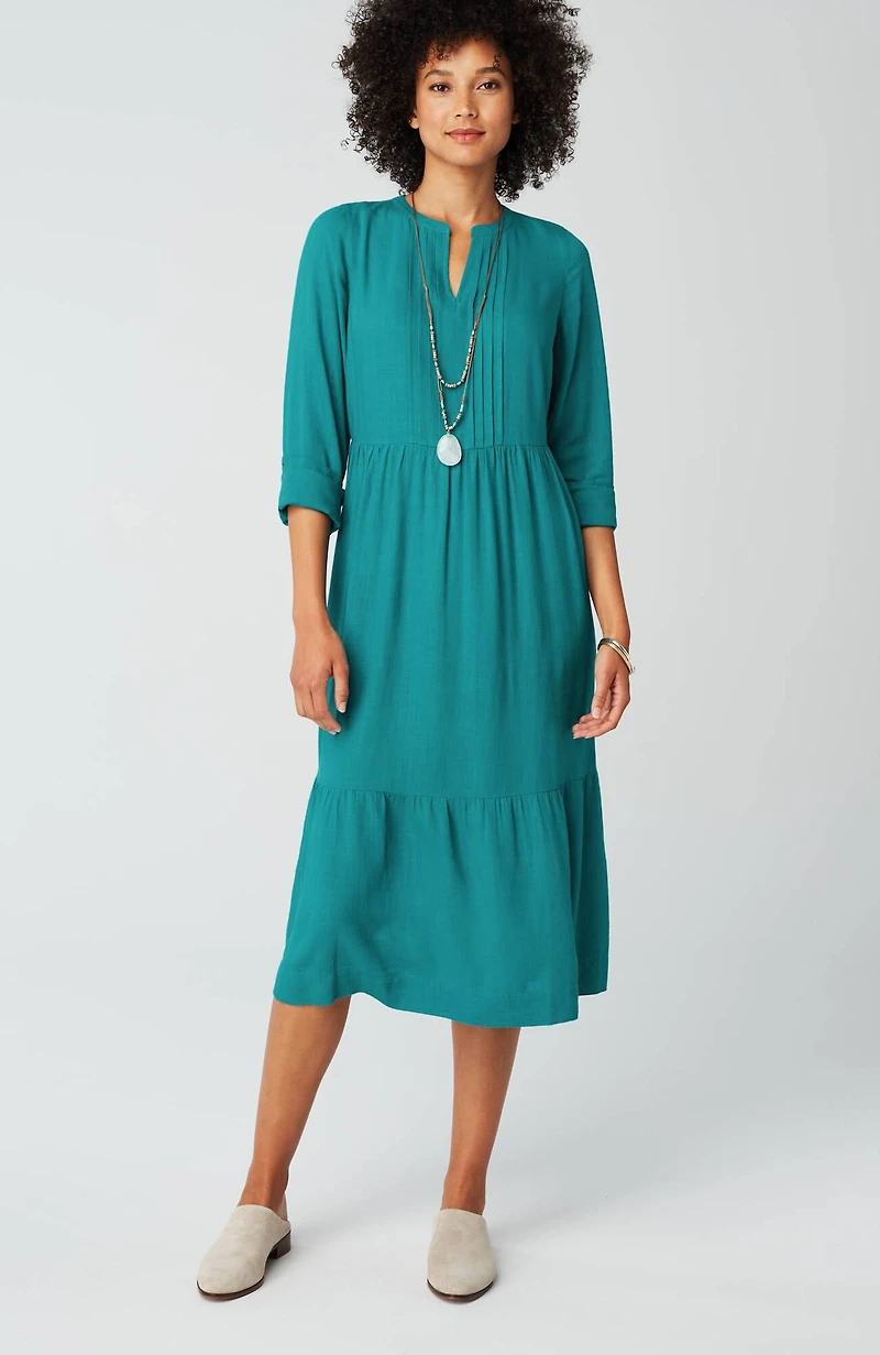 seamed-waist a-line dress